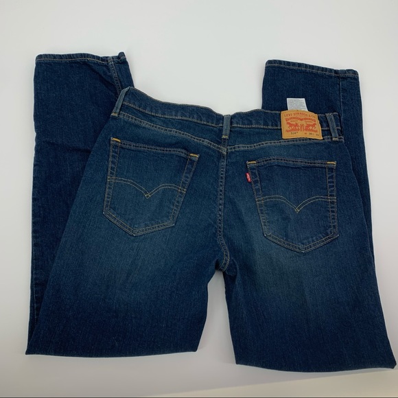 Levi’s 514 Straight Fit Denim Jeans Size 36/32 - Picture 2 of 14